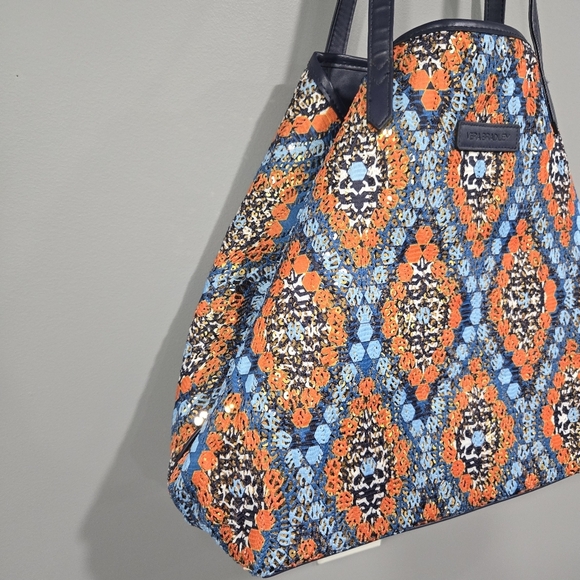 🐢 Vera Bradley Summer Sparkle Marrakesh Beads Tote Bag Convertable Tote - Picture 13 of 14